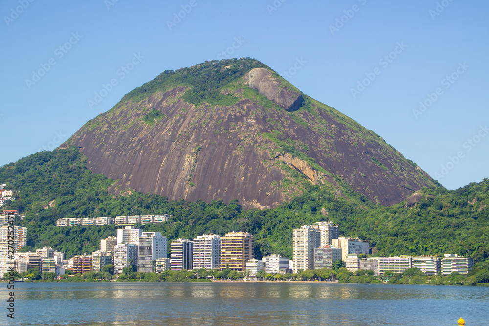 hill of the goats - stone of the Maroca - Lagoa Rodrigo de Freitas - Rio de Janeiro.