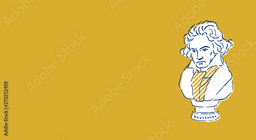 ベートーベン イラスト 胸像 ポップ Stock イラスト Adobe Stock