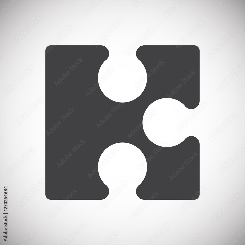 Puzzle icon on background for graphic and web design. Simple vector sign. Internet concept symbol for website button or mobile app. Puzzle icon on background for graphic and web design. Simple vector sign. Internet concept symbol for website button or mobile app.