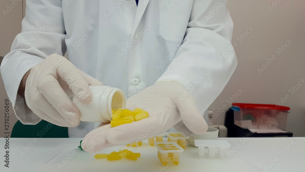 Pharmaceutical making yellow suppositories Pharmaceutical making yellow suppositories