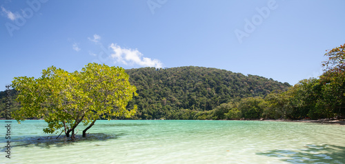 The snorkelling famous place of Mu Koh Surin Island National Park where near to Khura Buri district, Phang-nga, Thailand