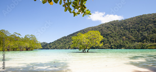 The snorkelling famous place of Mu Koh Surin Island National Park where near to Khura Buri district, Phang-nga, Thailand photo