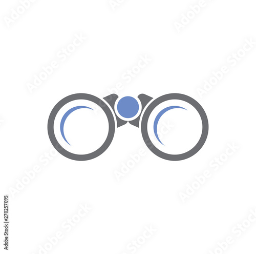 Binocular icon on background for graphic and web design. Simple vector sign. Internet concept symbol for website button or mobile app.
