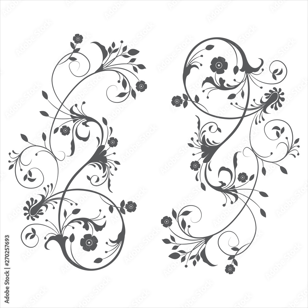 flower border, preparation of flowers, monogram for decoration flower border, preparation of flowers, monogram for decoration
