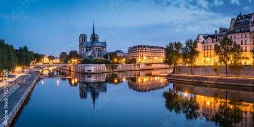Notre Dame and Ile de la Cite in Paris, France