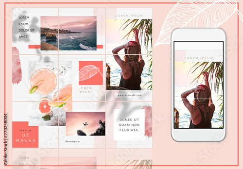 Disposition de grille Aura pour Instagram