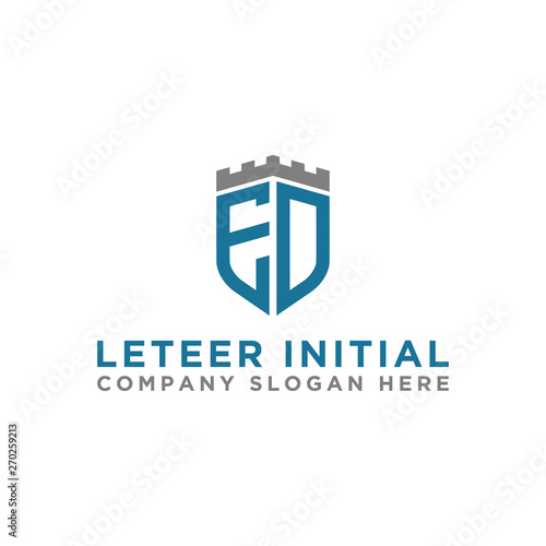 Free Download Letter ED Initial icon / Monogram.- Vector inspiration logo design - Vector - GFXLoad