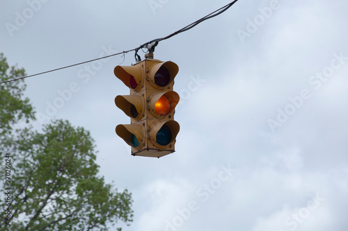 Yellow Traffic Light