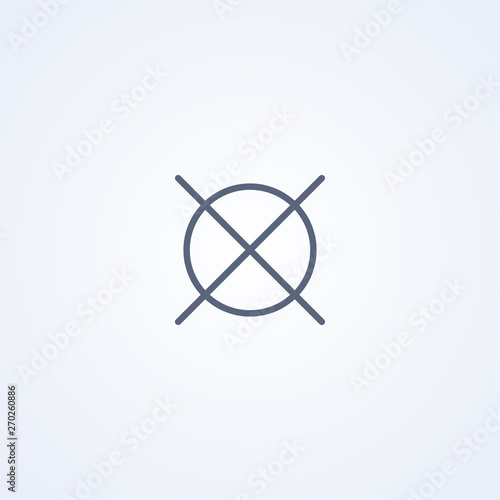Do not dry clean, dry cleaning prohibited, vector best gray line icon