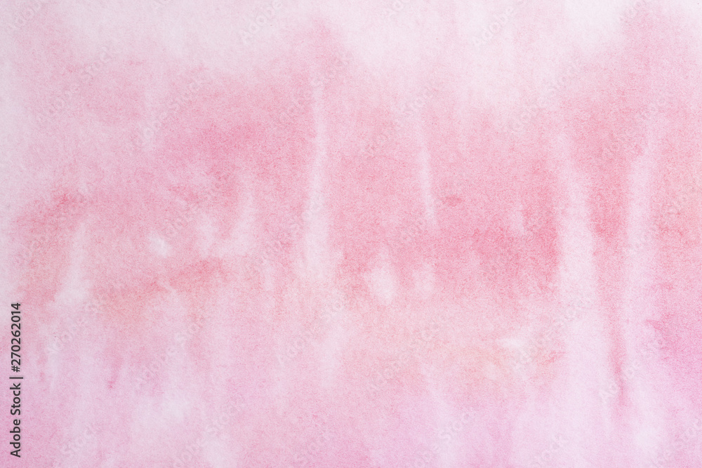 Fototapeta premium watercolor background filled pink. on textured watercolor paper paint
