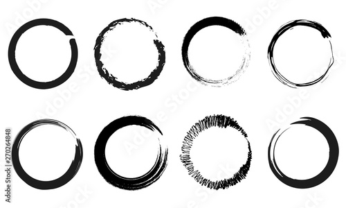 Set of circle frames, sticker 