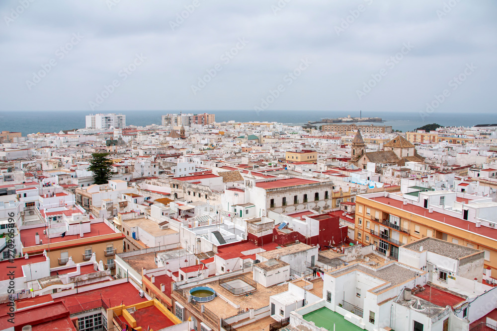 vistas de la ciudad de Cádiz, Andalucía	