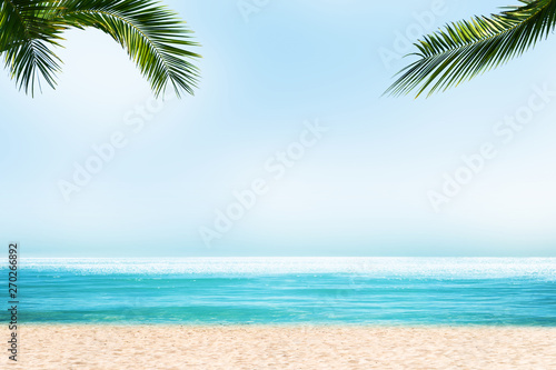 Fototapeta Naklejka Na Ścianę i Meble -  strand unter palmen