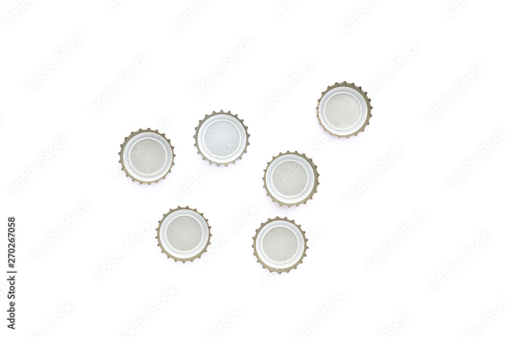 close up of a bottle cap on white background close up of a bottle cap on white background