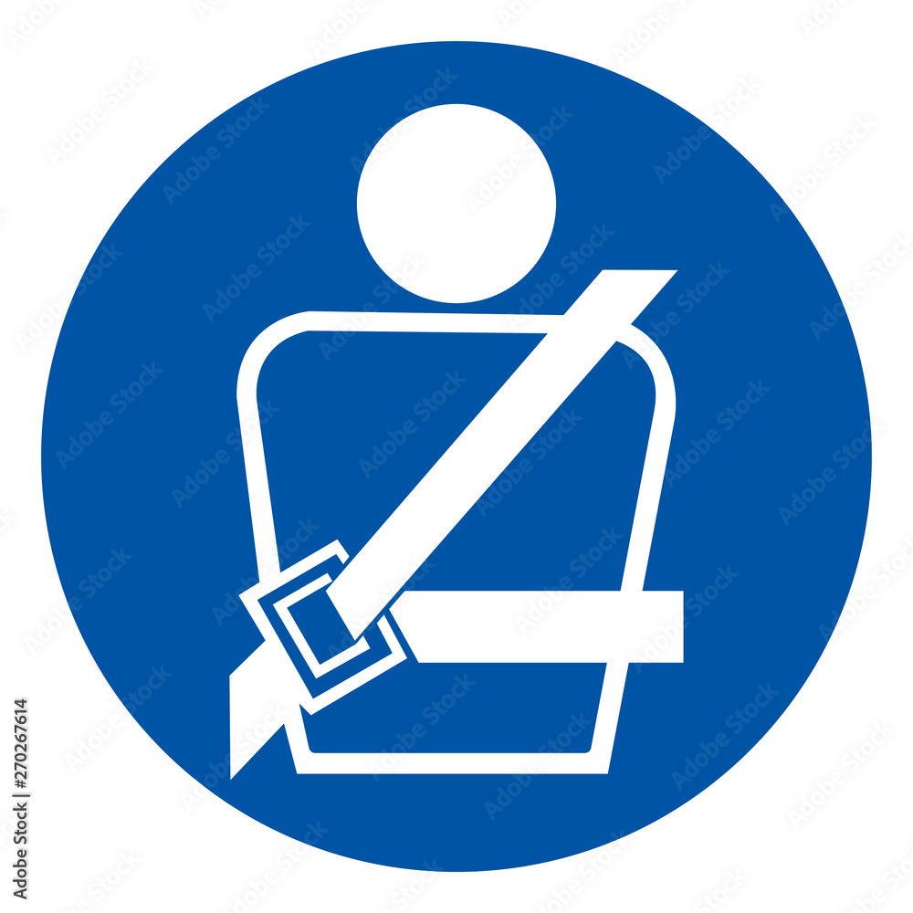 Fasten Seat Belt Symbol Sign,Vector Illustration, Isolated On White Background Label. EPS10 Fasten Seat Belt Symbol Sign,Vector Illustration, Isolated On White Background Label. EPS10