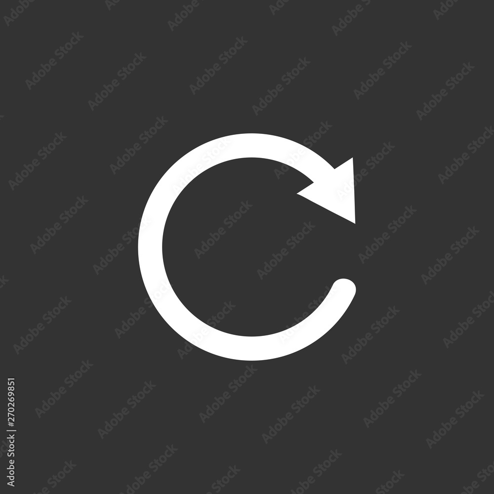 Reload icon symbol vector