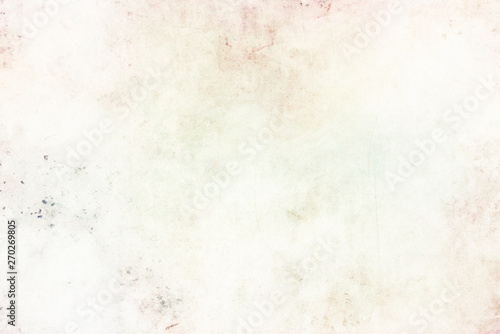 Old grunge white canvas background with various stains photo