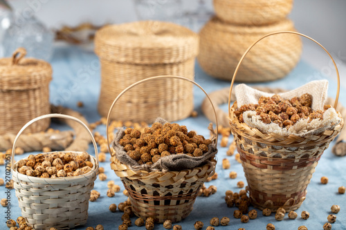 Turkish leblebi.Turkish Double roasted chickpea. Corum, Turkey photo