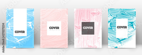 Cover page design template. Hipster brochure layou