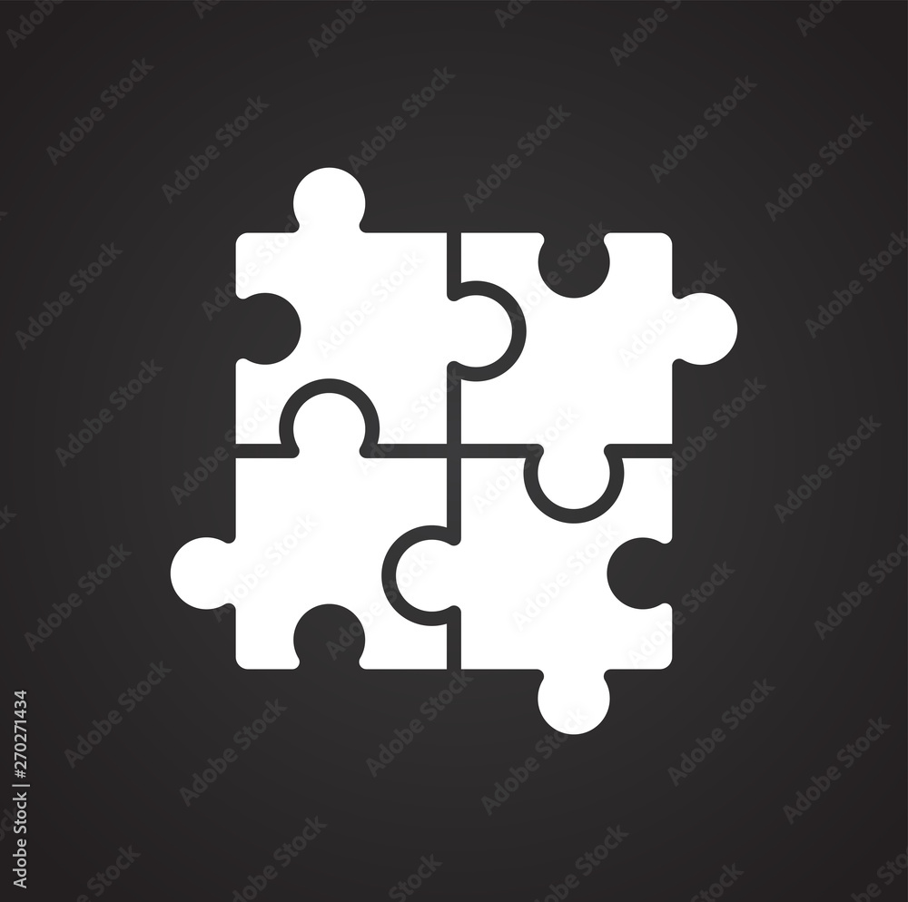 Puzzle icon on background for graphic and web design. Simple vector sign. Internet concept symbol for website button or mobile app. Puzzle icon on background for graphic and web design. Simple vector sign. Internet concept symbol for website button or mobile app.
