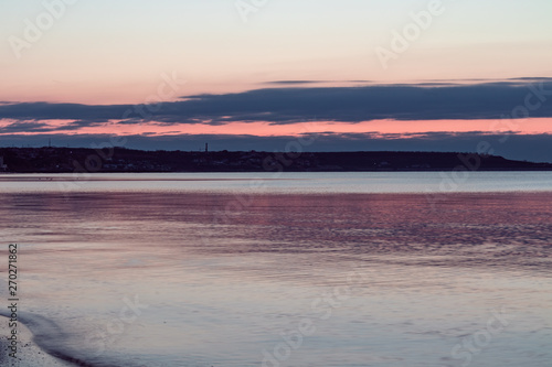 golden sunrise on the Black Sea in Odessa