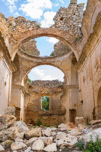Church ruins.