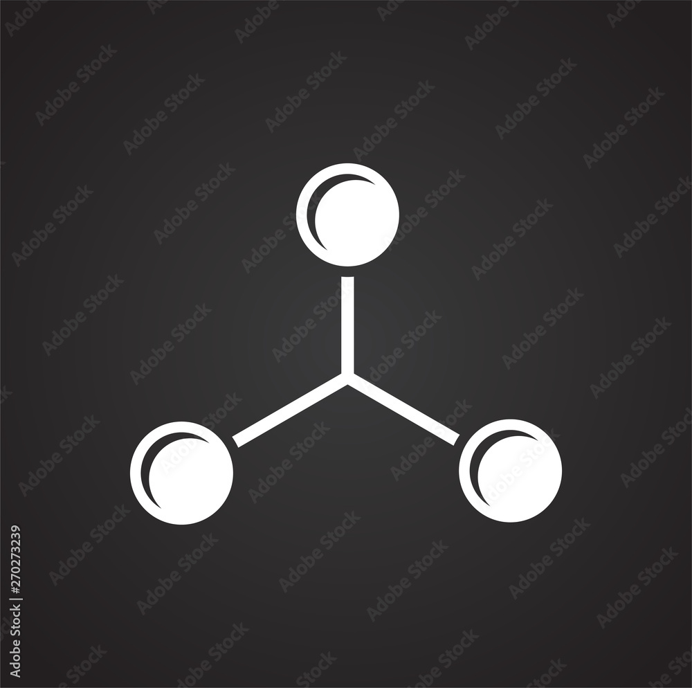 Molecule icon on background for graphic and web design. Simple vector sign. Internet concept symbol for website button or mobile app. Molecule icon on background for graphic and web design. Simple vector sign. Internet concept symbol for website button or mobile app.