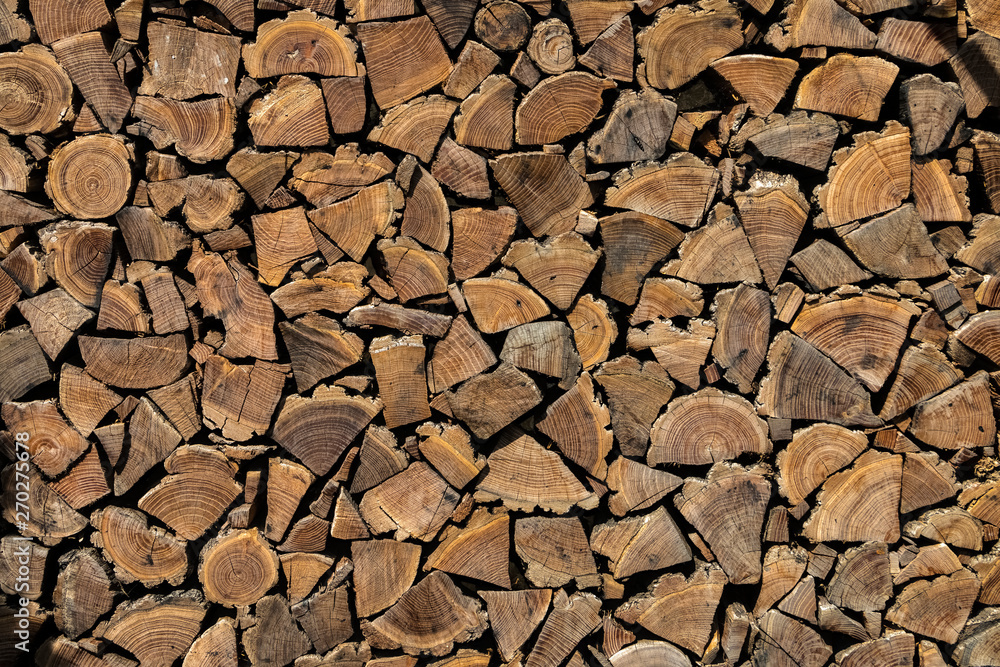 Background, texture of the wall from the folded logs.