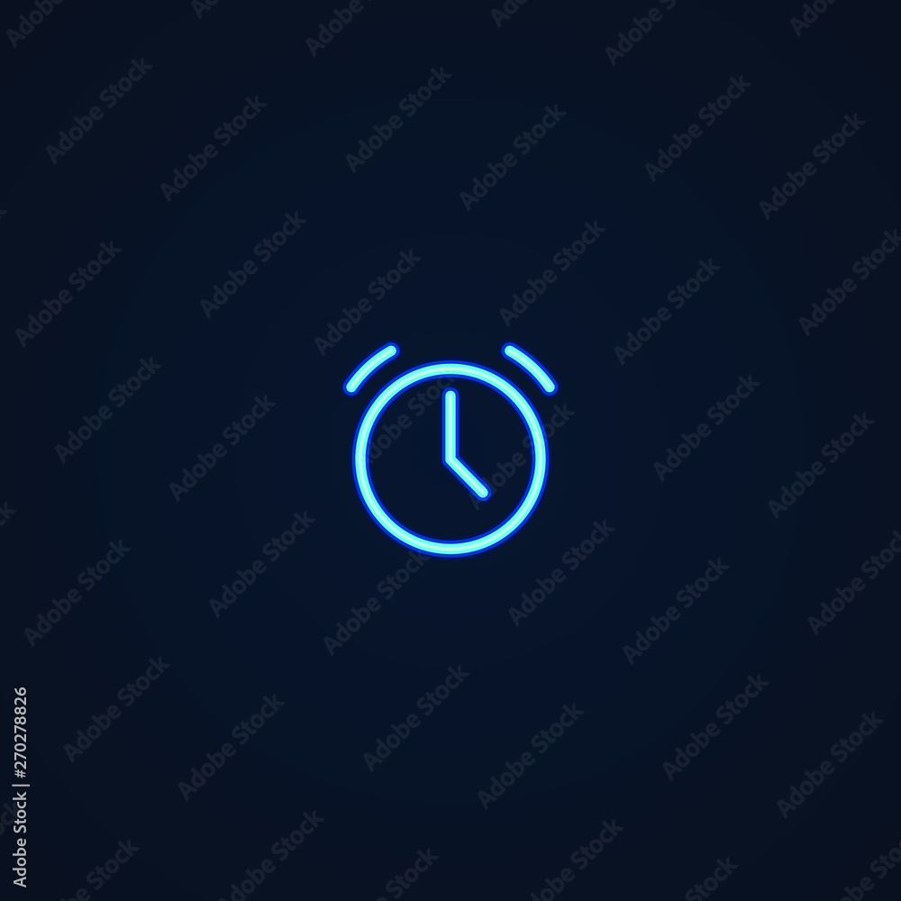 Alarm | Neon Style Icon Alarm | Neon Style Icon