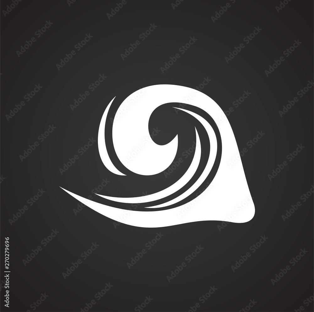 Wave icon on background for graphic and web design. Simple vector sign. Internet concept symbol for website button or mobile app. Wave icon on background for graphic and web design. Simple vector sign. Internet concept symbol for website button or mobile app.