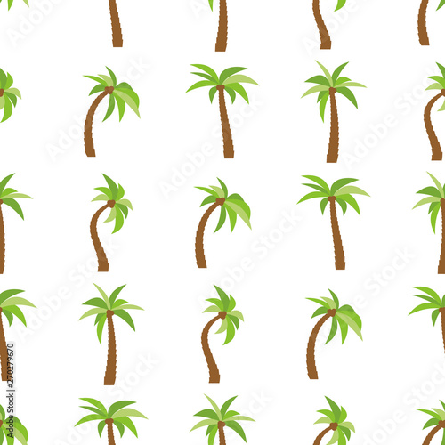 Seamless Pattern with palm trees