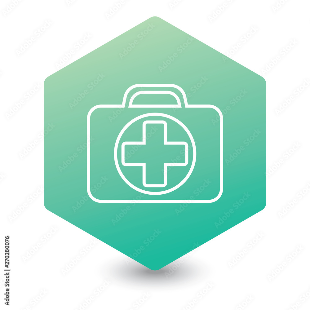 First Aid Kit Symbol and Medical Services Icon