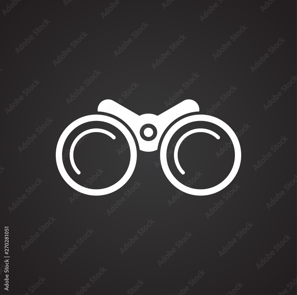 Binocular icon on background for graphic and web design. Simple vector sign. Internet concept symbol for website button or mobile app. Binocular icon on background for graphic and web design. Simple vector sign. Internet concept symbol for website button or mobile app.