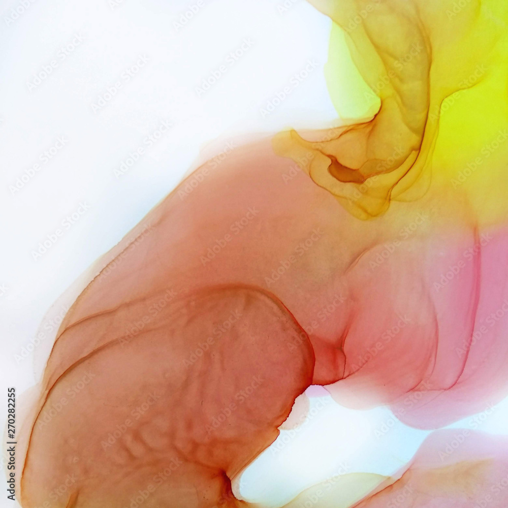 Fototapeta premium alcohol pink yellow abstract background