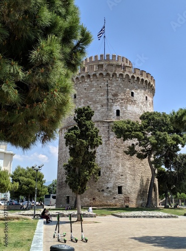 Thessaloniki white tower architecture greece travel history city sky