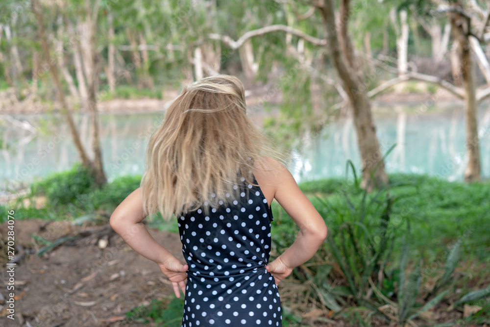 Hair Motion As Young Girl Dances Around Stock Photo Adobe Stock