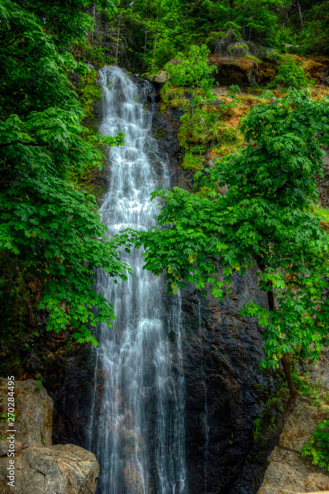 waterfall in deep forest