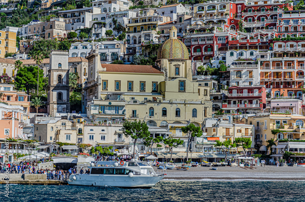 positano village in the amalfitana coast. europe italy