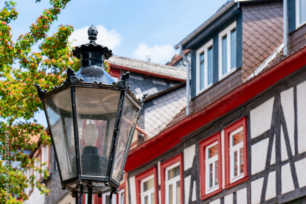Altstadtszene Barbarossastadt Gelnhausen Altstadtszene Barbarossastadt Gelnhausen
