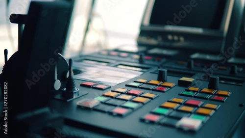 Wallpaper Mural Bridge ship equipment of offshore dp vessel thruster pitch propellers telegraph handles vhf radio, navigation devices Torontodigital.ca