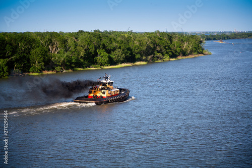 Tugboat on the Savannah River in Georgia