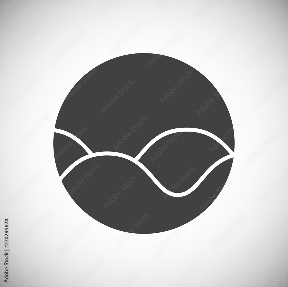 Wave icon on background for graphic and web design. Simple vector sign. Internet concept symbol for website button or mobile app. Wave icon on background for graphic and web design. Simple vector sign. Internet concept symbol for website button or mobile app.