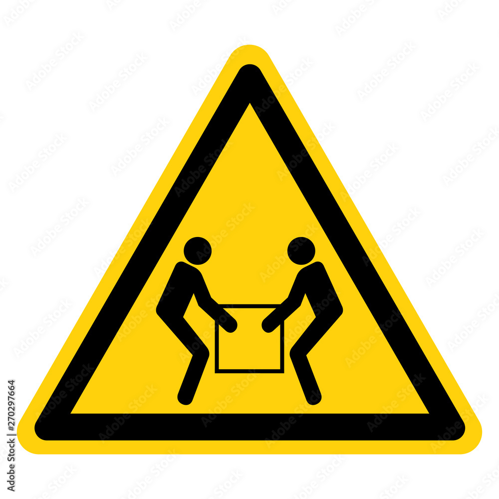 Use Two Person Lift Symbol Sign Isolate On White Background,Vector Illustration Use Two Person Lift Symbol Sign Isolate On White Background,Vector Illustration