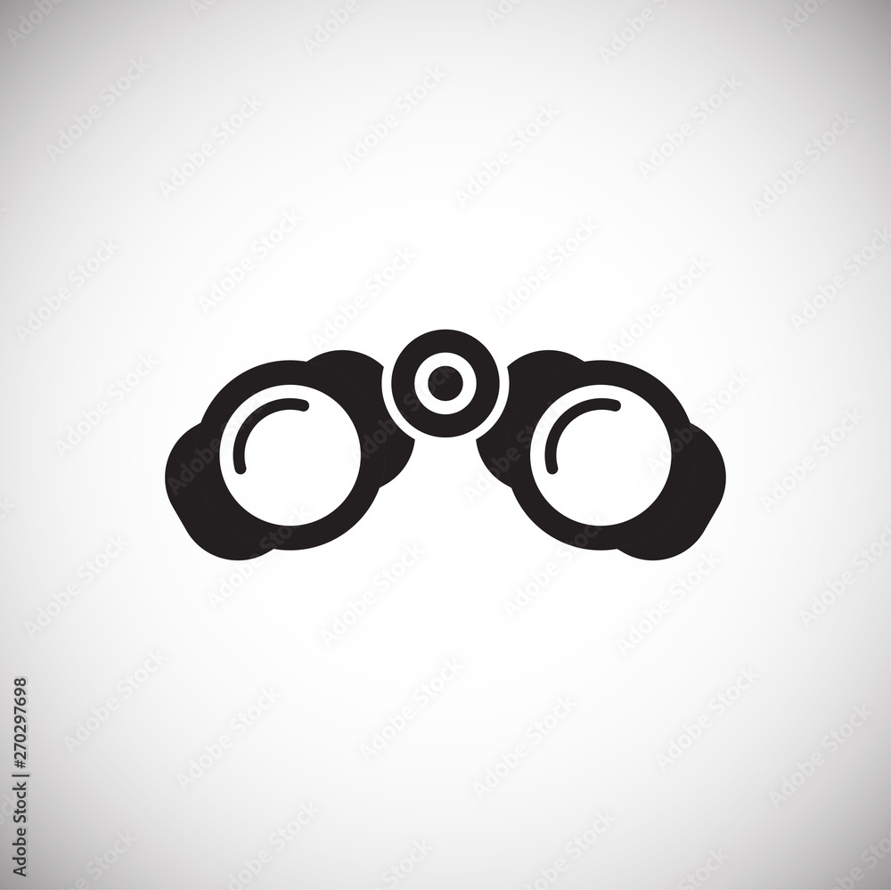 Binocular icon on background for graphic and web design. Simple vector sign. Internet concept symbol for website button or mobile app. Binocular icon on background for graphic and web design. Simple vector sign. Internet concept symbol for website button or mobile app.