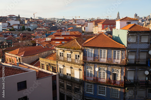 Residential buildings in the old part of Porto - Portugal.