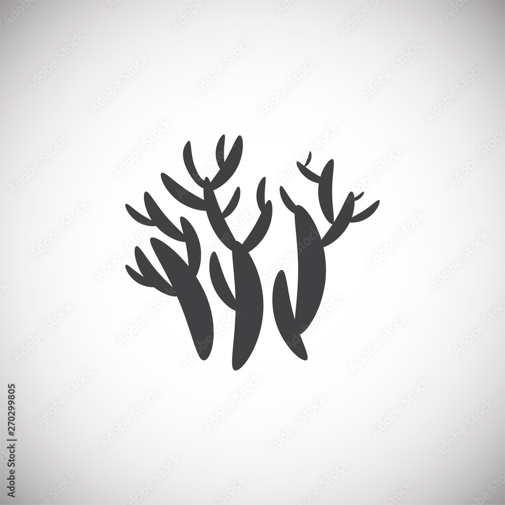 Coral icon on background for graphic and web design. Simple illustration. Internet concept symbol for website button or mobile app. Coral icon on background for graphic and web design. Simple illustration. Internet concept symbol for website button or mobile app.