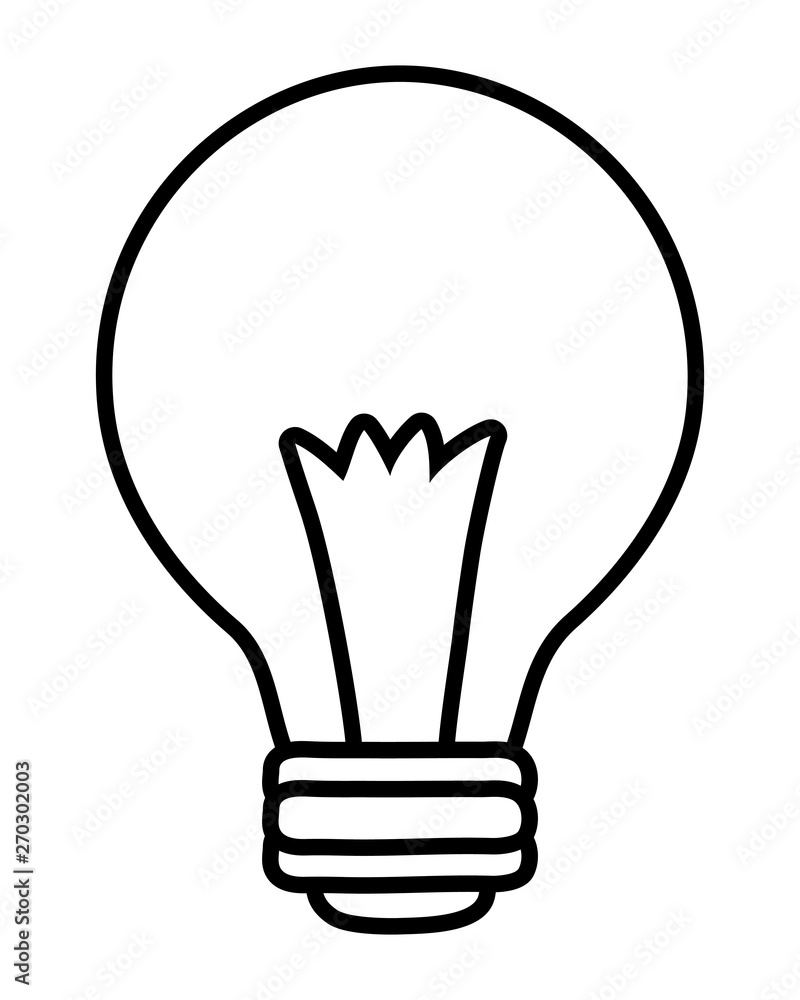 Isolated electric light bulb design Isolated electric light bulb design