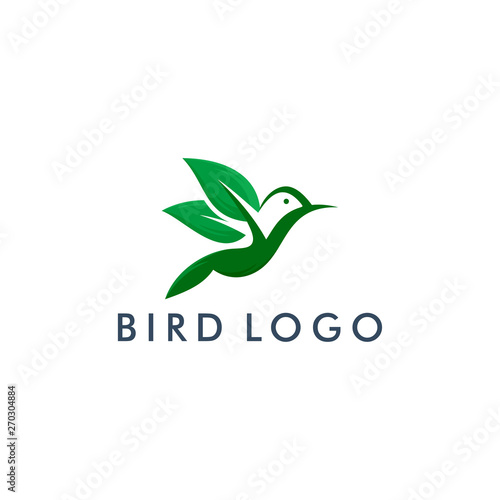 bird logo template, Abstract animal flying icon design - vector