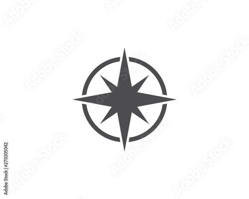 Compass icon vector