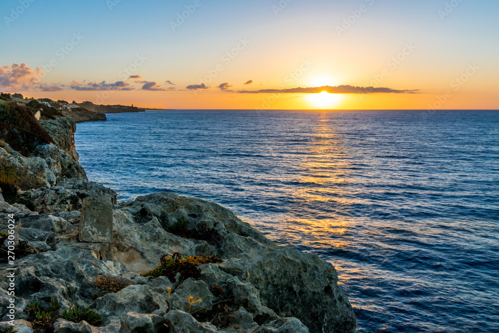 Sonnenaufgang mit Meerblick Mallorca Cala Romantica